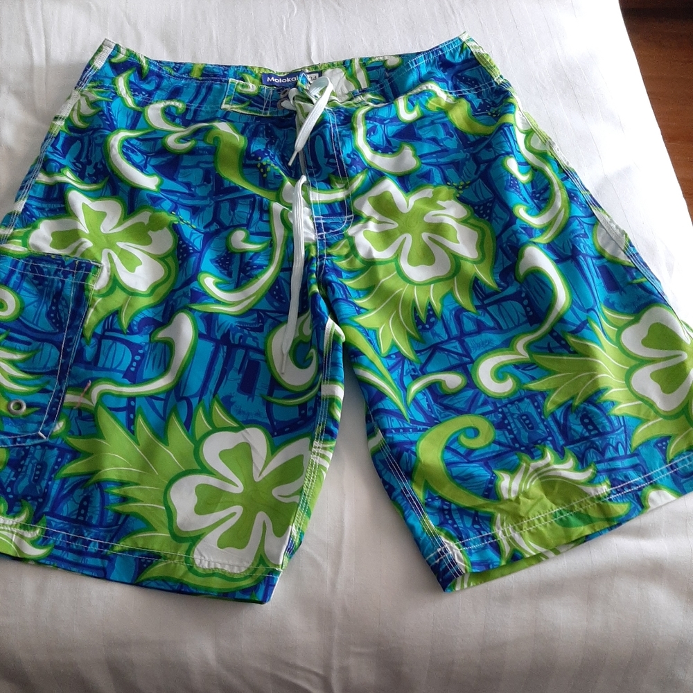 Molokai Surf Floral Swim Trunks